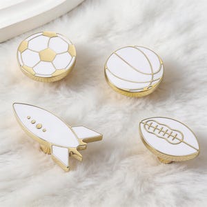 Kid's Room Knob: Brass Drawer Knob, Nursery Closet Knobs