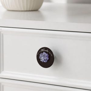 Flower Cabinet Handle: Brass Rabbit Knobs, Dresser Drawer Knob