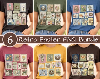 Pacchetto PNG di Pasqua retrò, Clipart di coniglietti vintage, Sublimazione cristiana di Pasqua, È risorto png