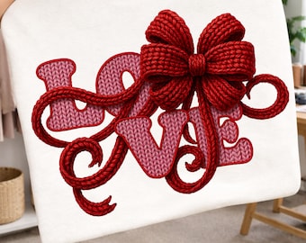 Filato finto all'uncinetto Amore San Valentino PNG/Latch Hook Filato Cuore Clipart/Coquette Valentine PNG/San Valentino Png (download digitale)