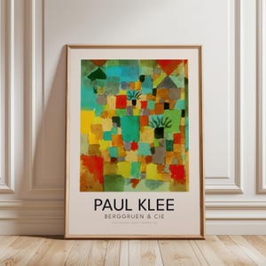 Paul Klee Color Mosaic Poster, Abstract Patchwork Printable, Modern Art Digital Download