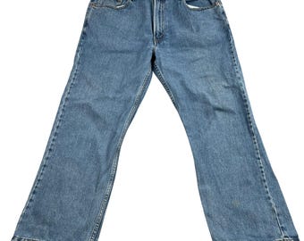 Vtg Levi's 505 Regular Fit Jeans 40x30 Blue Y2K Straight Leg Denim 100% Cotton