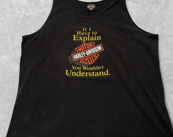 VTG Harley Davidson Tank Top Mens XXL Black Pittsburgh PA Heritage Graphic Tee