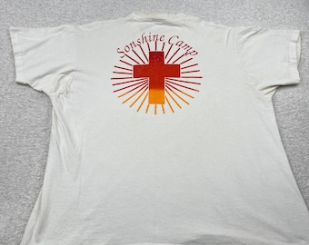 Vtg 90s FOTL Christian Camp T-Shirt White 3XL Made in USA Jesus Cross