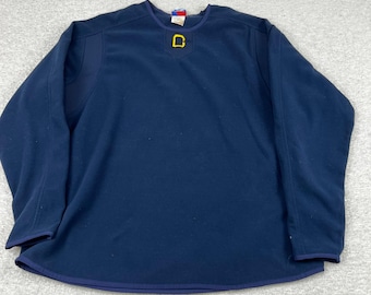 Vintage Majestic Fleece Pullover Navy Blue Mens XL Crew Neck A6690 Korea