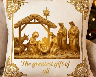 Belén Dorado PNG – Descarga Digital Navideña