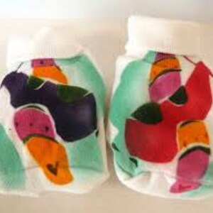 Hand Painted Bootie/Socks image 2