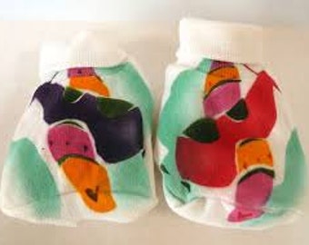 Hand Painted Bootie/Socks