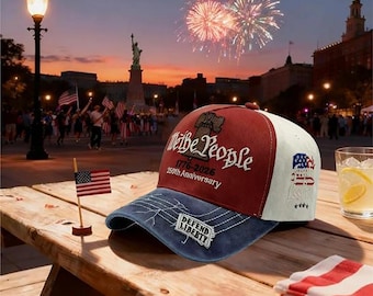 USA 250th Anniversary Embroidered Baseball Cap 1776–2026 Patriotic Adjustable Hat
