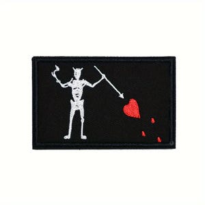 Red Heart Assault Patch Embroidered Hook and Loop Morale Patch Tactical Badge for Backpack Vest Uniform Clothes