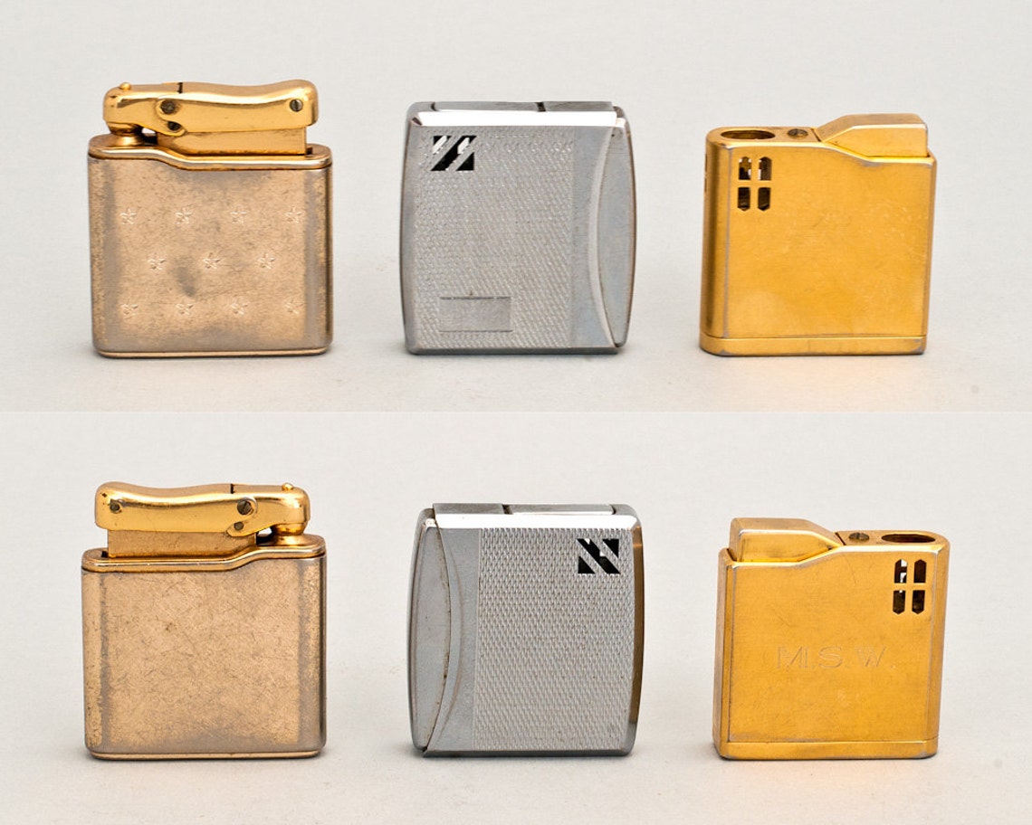 Vintage Colibri Butane Pocket Lighter Mini Collection Etsy