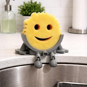 Sponge Holder, Kitchen Sink Accessory, Funny Decor