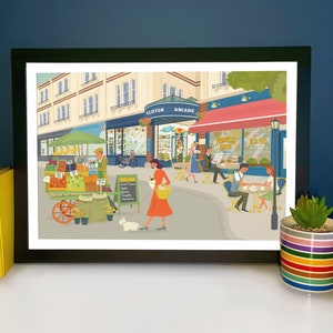 Bristol Clifton Village Illustration Print A4 A3 A2
