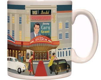 Bristol Mug The Hippodrome with Cary Grant