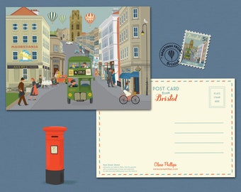 Bristol Postcard Park Street