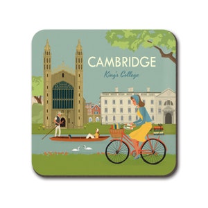 Cambridge Coaster Kings College und Radfahrer