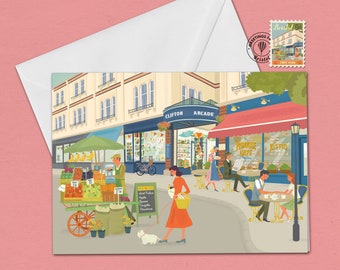 Bristol Greetings Card Clifton Village