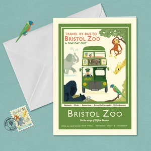 Karta z pozdrowieniami z Bristolu Zielone Zoo