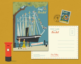 Bristol Postcard The SS Great Britain