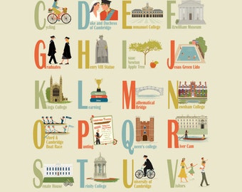 Cambridge Alphabet Poster A3