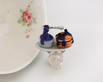 Breakfast Ring - Blueberry Marmalade Ring - Blueberry Pancake Ring - Pancake Jewelry - Food Ring - Miniature Food Jewelry