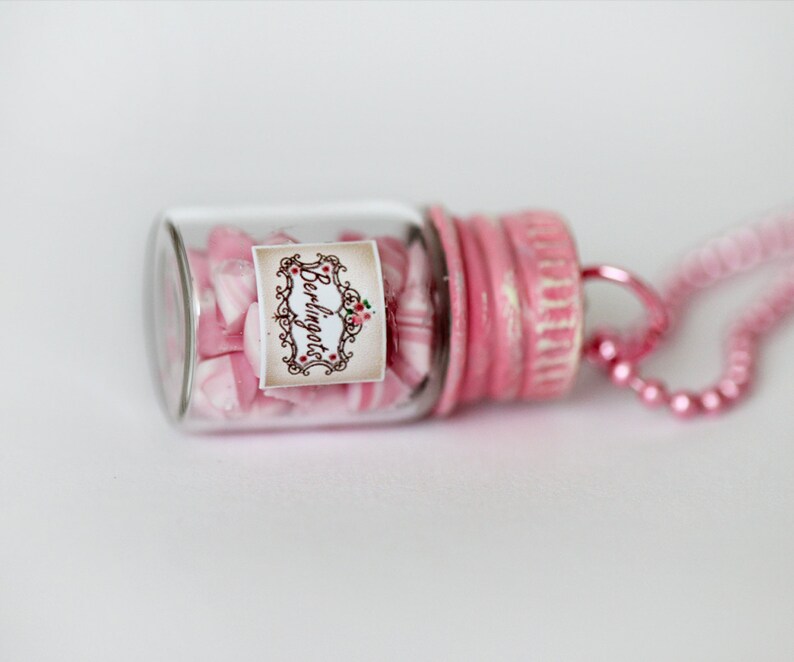 Pink Candy Jar NecklaceBottle NecklaceKawaii NecklaceCandy Etsy