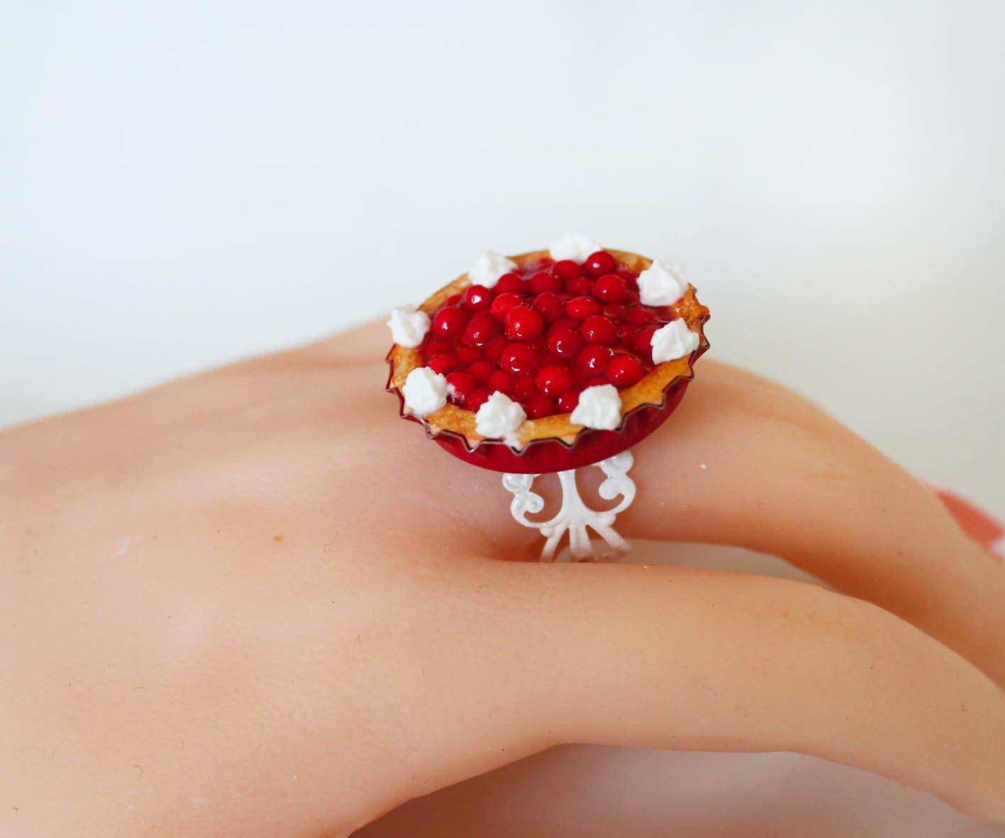Cherry Pie Ringcherry Pie Jewelryminiature Food Jewelryfood Etsy