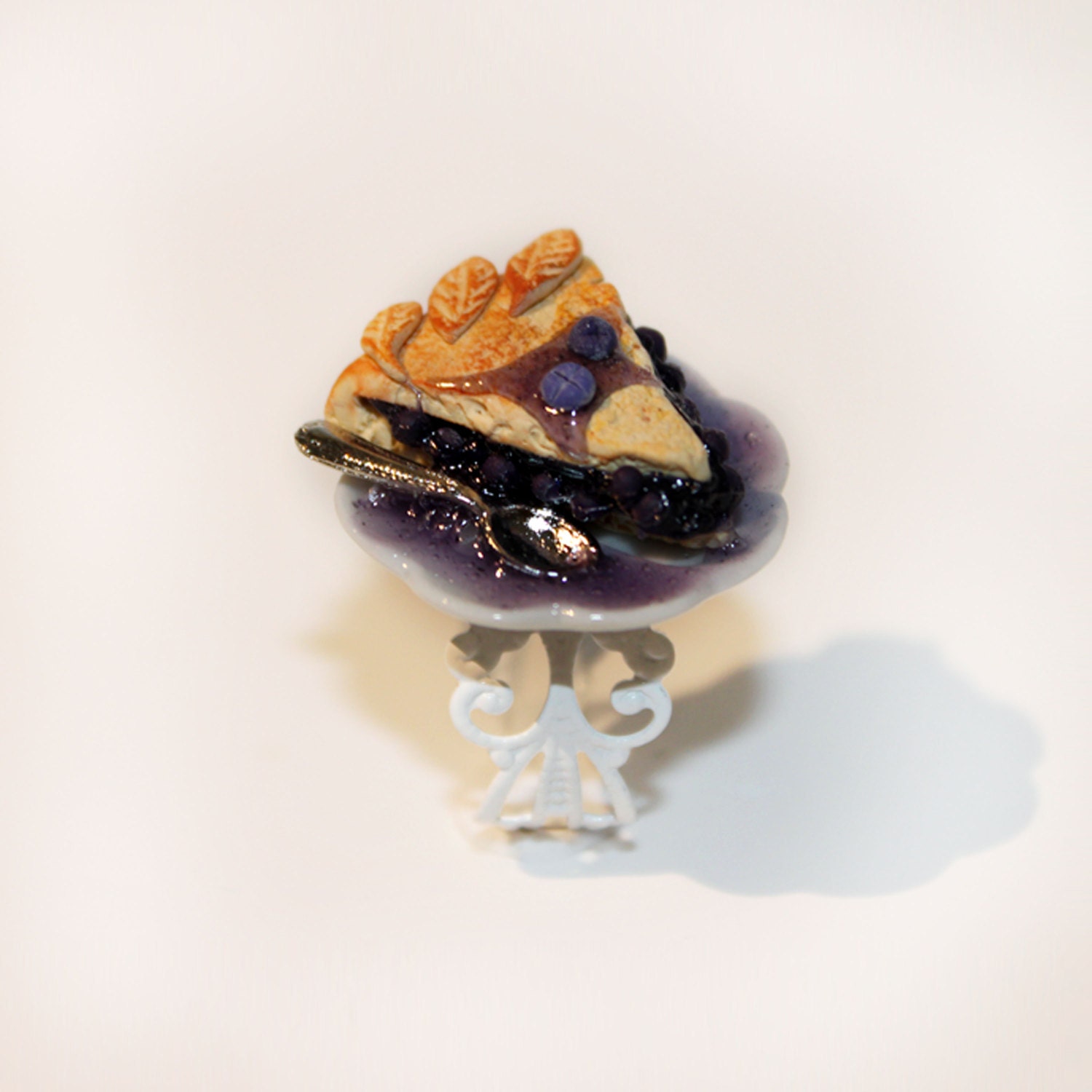 Blueberry Pie Ring Pastry Ring Food Ring Miniature food Etsy