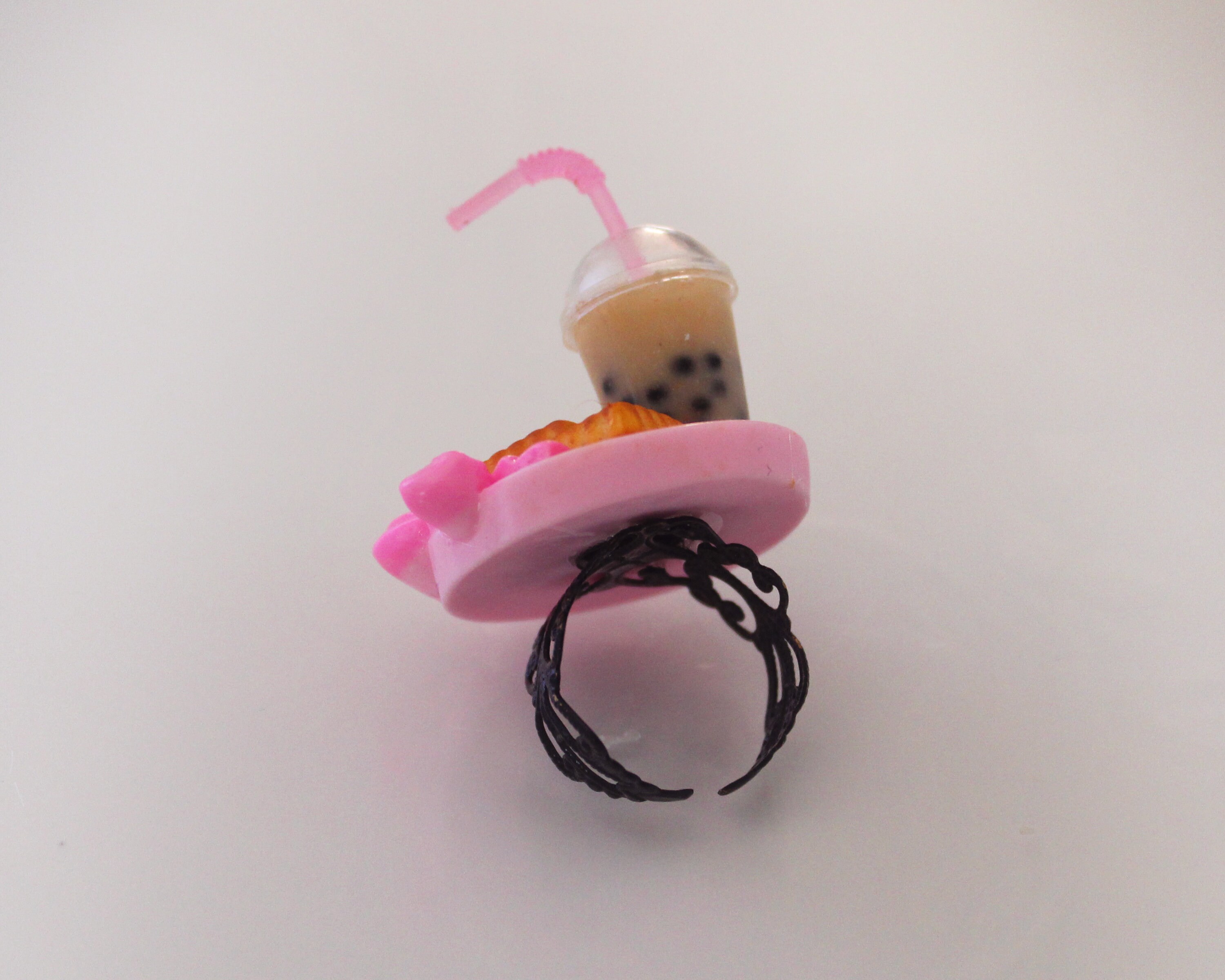 Bubble tea Ring Boba Tea Jewelry Bubble Tea jewelry Etsy
