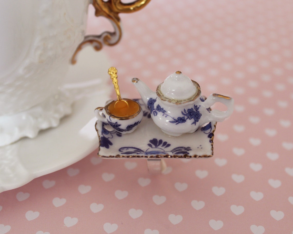 Tea Party Ring Ring Tea Time Jewelry Tea Party Jewelry Etsy