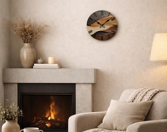 Reloj de pared | Reloj escandinavo | Reloj de diseño | Decoración de pared | Reloj moderno