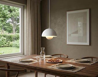 Lámpara colgante | Lámpara colgante nórdica | Lámpara colgante blanca | Iluminación escandinava | Lámpara colgante moderna