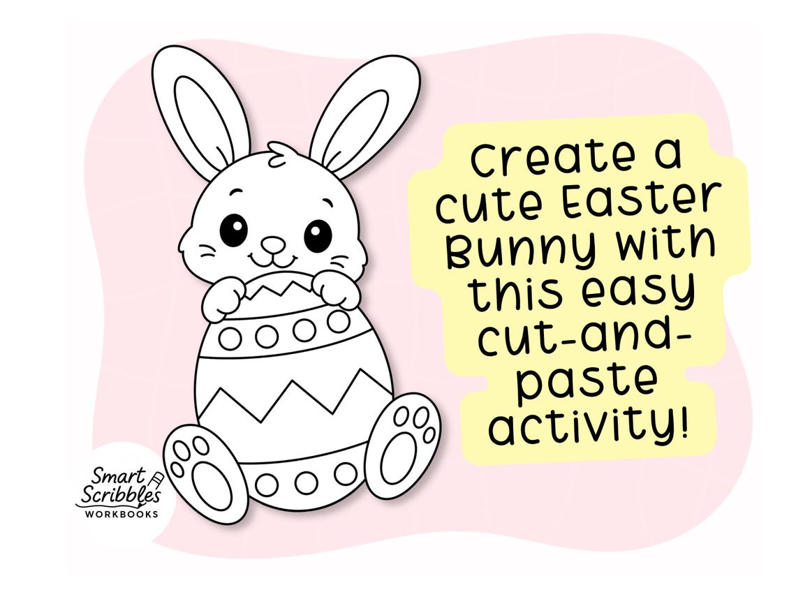 Build a Bunny Cut and Paste Easter Craft Kids | Classroom Activity ...