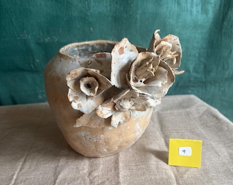 Handmade ceramic stoneware vase