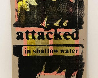Poster "Attacked in shallow water" | Original Artwork | Unique piece | Urban Art | Street Art