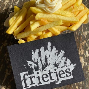 Frietjes Patch | gedruckter Aufnäher | Punk, Surf, Fun Aufnäher