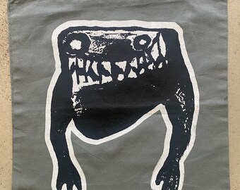 Atoms bag grey | Shopping bag | Cotton bag