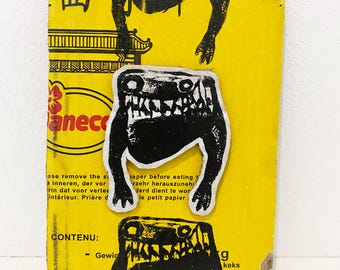 Original ATOMEN Street Art | Artwork | Screenprint on Cardboard | Unique piece