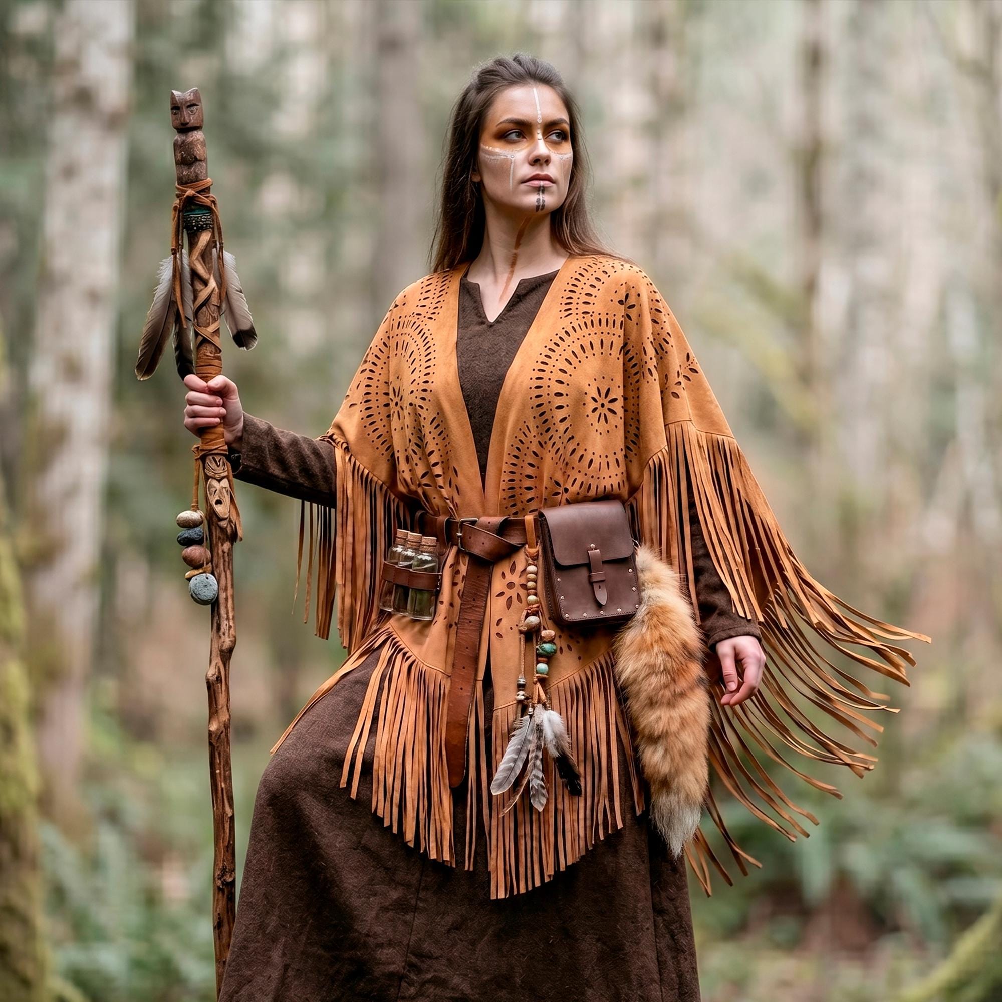 Leather Poncho - Etsy