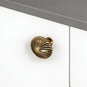 Vintage Minimalist Einloch-Schrankknopf, einzigartige Hardware für Kleiderschrank-Küchen-Schrank-Türen