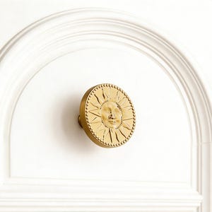 Messing kinderkamerladeknop, gouden dressoirkastgreep