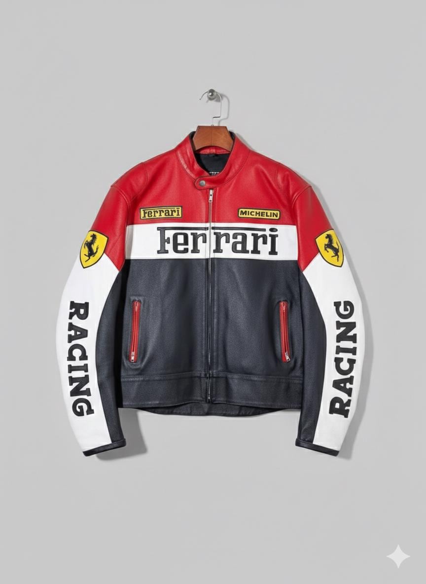 Leather ferrari jacket - Etsy 日本