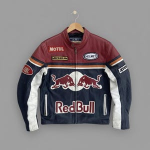 Red Bull Racing Leather Jacket - Etsy
