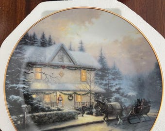 Thomas Kinkade Christmas Plate: The Tradition, Plate 5