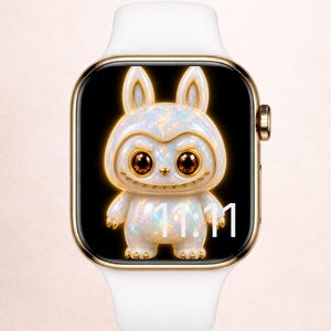 Luxury Opal Fantasy Bunny labu Apple Watch Face iWatch Wallpaper