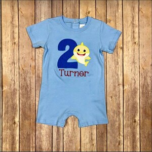 Baby Romper Shark Birthday Shark Shirt Shark Birthday Etsy Baby Romper Shark Birthday Shark Shirt Shark Birthday Etsy