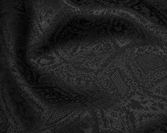 Black Color Jacquard Fabric With Cashew Flower Pattern,Jacket Dress Fabric