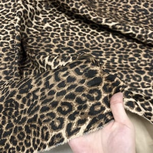 90% Cotton fabric with stretch leopard pattern fabric, twill leopard fabric,