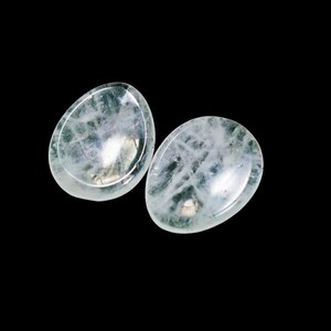 Clear Quartz Worry Stone  50mm 1pc