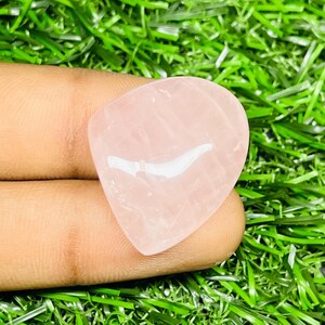 Pink Rose Quartz Cabochon 26x23mm Polished Gemstone